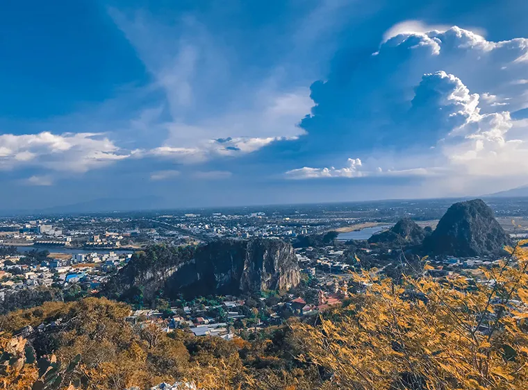 Ngu Hanh Son Mountain with beautiful natural landscape