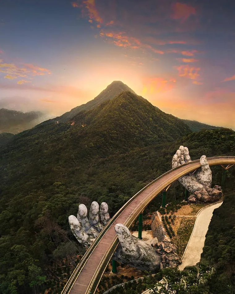 Golden Bridge is a place not to be missed when arriving in Da Nang.