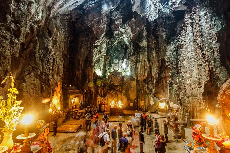  Marble Mountains is one of the most famous places in Da Nang.