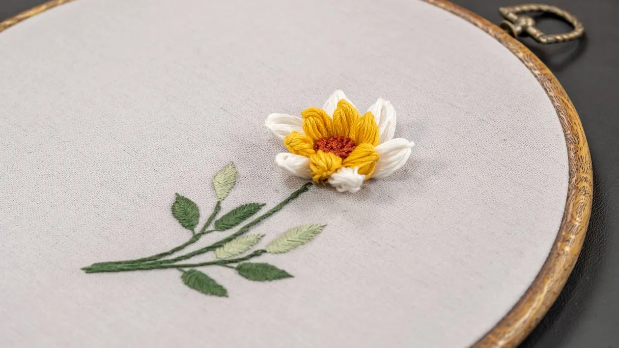 Hand embroidery is one of the traditional art forms of Vietnam. - Photo Source: Pexels