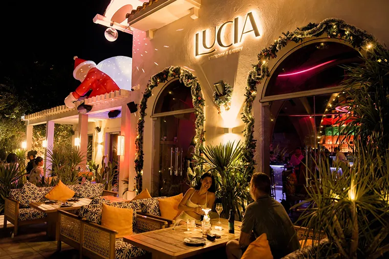 Romantic, luxurious space at Lucia restaurant 