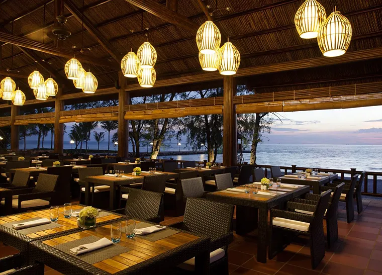 Romantic scenery at The Pepper Grill restaurant