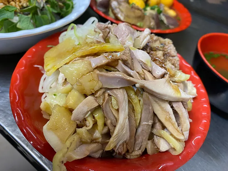 Pho Hanh restaurant is famous for its mixed chicken pho.