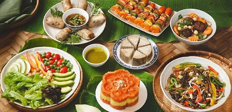 Thao Tam Vegan specializes in vegan dishes and affordable vegan buffets