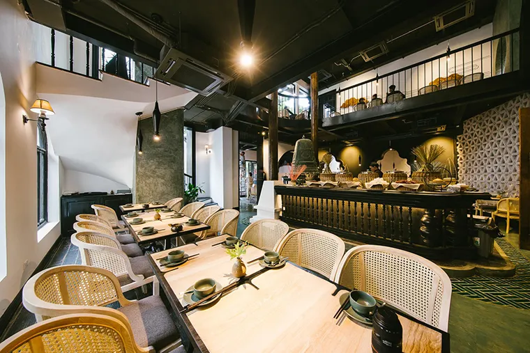 Luxurious space at Sadhu Vegan Restaurant 