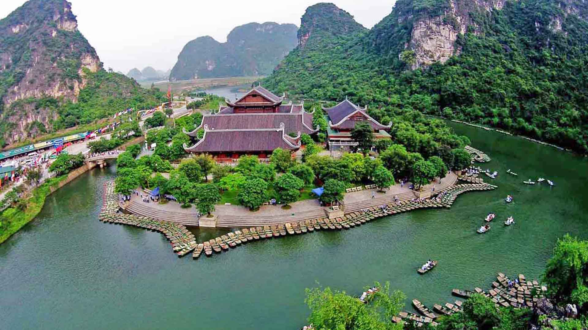 Day Tour I Discover the Ancient Capital of Ninh Binh departing from Hanoi | Hoa Lu - Trang An - Hang Mua - Cycling