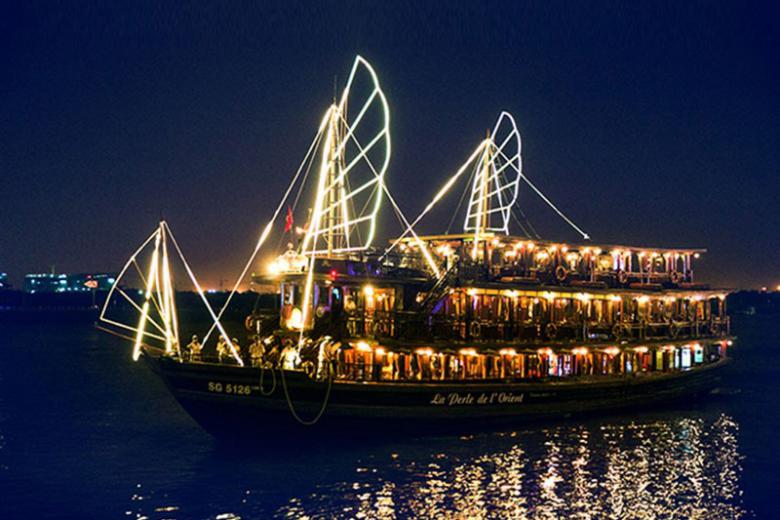 Experience Dinner on the Indochina Junk Boat and Cruise on the Saigon River