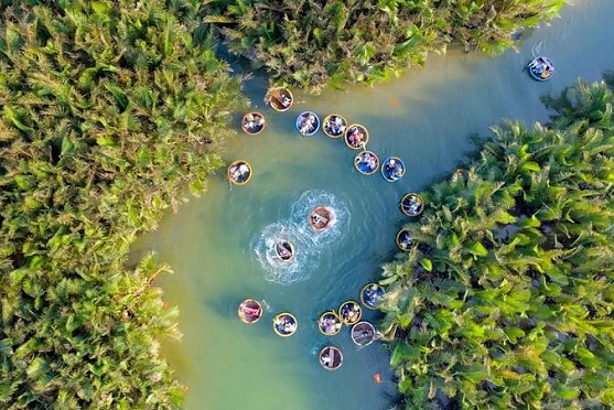 Ticket for Basket Boat Ride at Bay Mau Coconut Forest, Hoi An