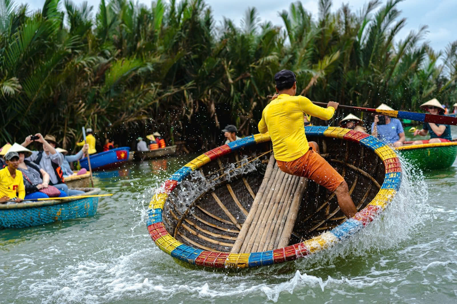 Ticket for Basket Boat Ride at Bay Mau Coconut Forest, Hoi An