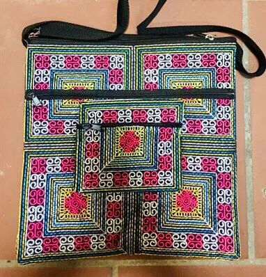 Bac Ha mother-and-child embroidered bag