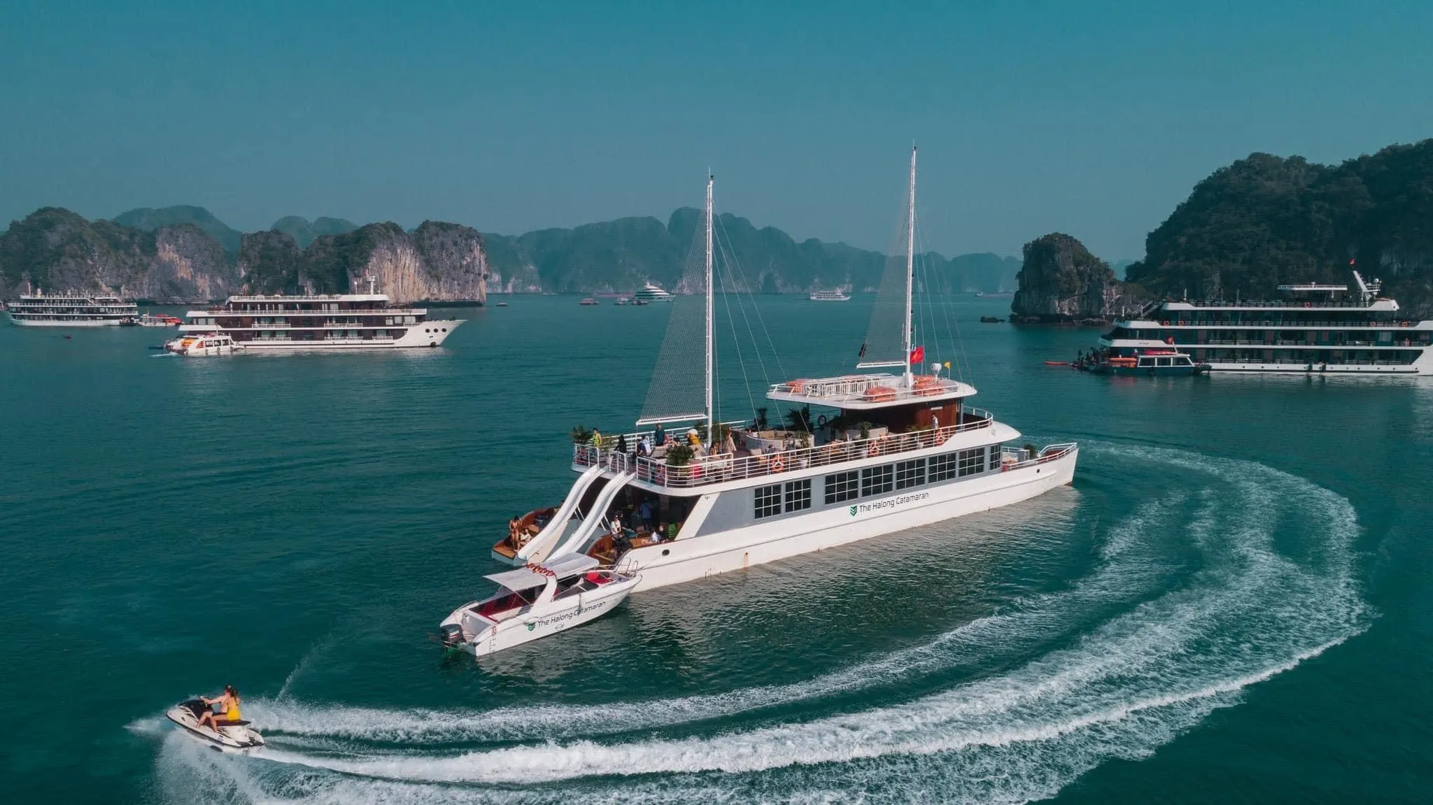  Day Tour I Discover Halong Bay and Lan Ha Bay with Catamaran Cruise with Round Trip Transfer Option I Ha Long