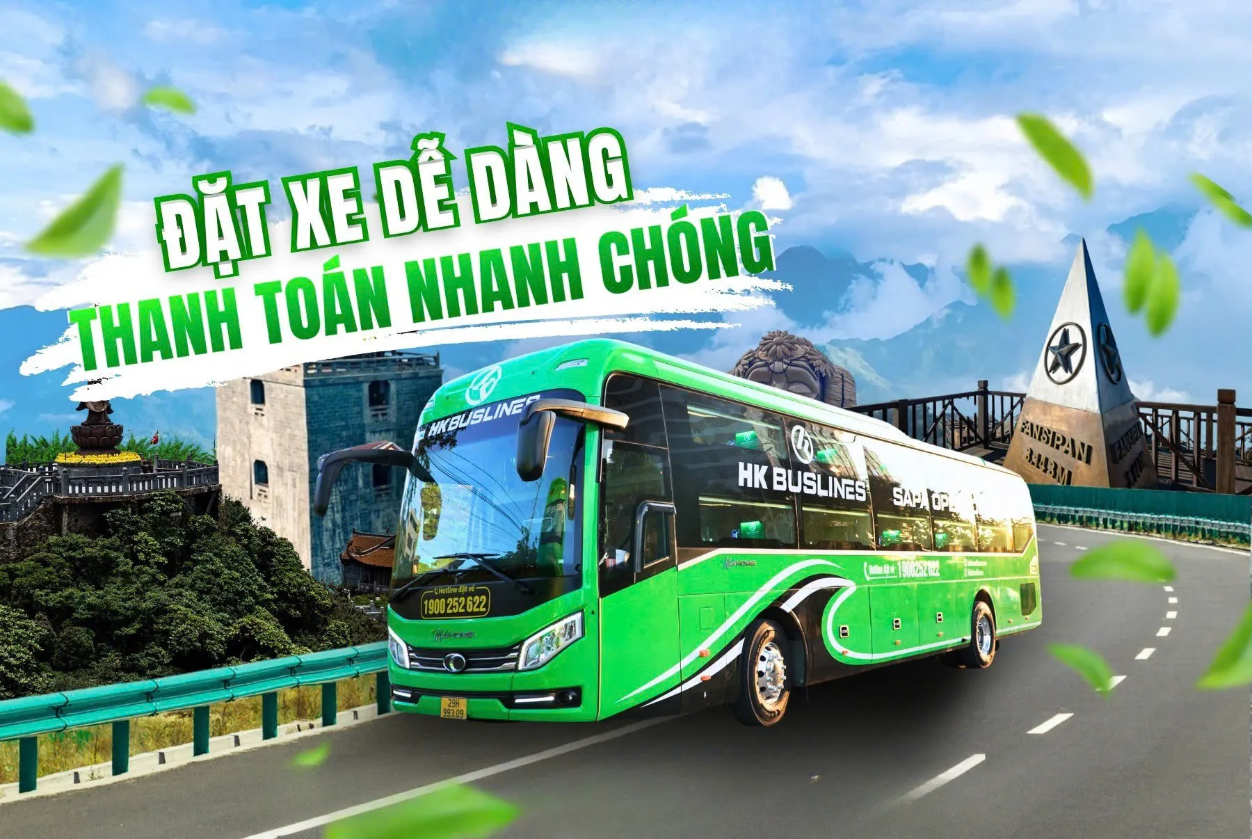 Transfer Service Hanoi - Phong Nha - Hue - Da Nang - Hoi An Round-Trip HKBuslines  | Customizable Destination